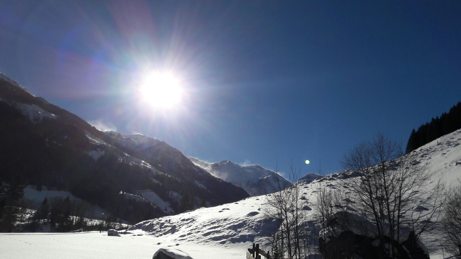 herrliche Winterlandschaft in der Alm